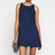 thumbnail image 1 of Mini Vestido Mini vestido de dama por encima de la rodilla Vestidos cortos sin mangas O-cuello Ropa diaria informal Cgtredaw Azul Marino L para Mujer, 1 of 1