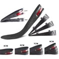 thumbnail image 1 of Nouveau Coussin de Pied Invisible Semelle Creuse Insert de Talon Soutien Absorbant Augmentation de la Hauteur Coussin Réglable Noir 9CM, 1 of 5