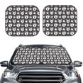 thumbnail image 2 of Goofa Husky Pattern 2 Piece Car Windshield Sun Shade Foldable | Front Windshield Shade for Sun, Heat and UV Rays | Sunshade for Car Front Window-, 2 of 7