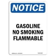 thumbnail image 1 of SignMission OS-NS-A-1218-V-13069 12 x 18 Po Panneau d'Avertissement OSHA - Essence Non Fumeur Inflammable, 1 of 1