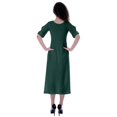 thumbnail image 3 of Moomaya Robe Taille Rassemblée Longueur Thé Vêtements d'Été Classiques, 3 of 6