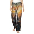 thumbnail image 2 of Lsque Flower Meditating Rabbit Print Women's Pajama Pants, Lounge Pant - Comfortable Home Wear,Elastic Waistband, Stylish Design-XX-Large, 2 of 9