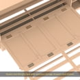 thumbnail image 2 of Queen size Murphy bed with spacious storage drawers and shelves. Ideal for guest rooms or compact bedrooms.Golden, 2 of 13