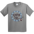 thumbnail image 3 of Inktastic Alaska Girl Forget-me-not Flower Youth T-Shirt, 3 of 5
