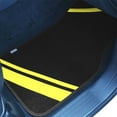 thumbnail image 4 of FH Group Carpet Liners Car Floor Mats with Faux Leather Stripes - Full Set, 4 of 5