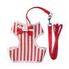 Wdftyju Pet Dog Chest Vest Walking Lead Leash Strap Belt Bowtie Suit (Rojo)(S) Wdftyju 1fq4fa4vk3hz2xw1D05