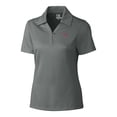thumbnail image 2 of Women's Cutter & Buck Steel Clemson Tigers CB DryTec Genre Textured Solid Polo, 2 of 3