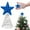 Blue, variant on 4th of July Star Tree Topper, Star Tree Topper Ornaments, Shiny Glitter Star Tree Topper for Memorial Day Decorations, Independence Day Tree Toppers for Party Supplies