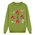 thumbnail image 2 of Fgnfyis Dad Funny Christmas Prints Sweatshirts for Family Long Sleeve Xmas Cute Pullover Family Christmas Pajamas Matching Outfit for Men Green_002 S, 2 of 5