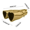 thumbnail image 5 of Tubo de escape modificado para coche | Diseño de doble salida en forma de corazón | Mejora del rendimiento para sedanes, SUV y coches deportivos | Mayor flujo de aire y potencia, 5 of 5