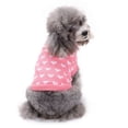 thumbnail image 3 of Suministros para mascotas Ropa para perros Suéter con forma de corazón para mascotas Suéter ajustado con cuello redondo para mascotas, 3 of 5