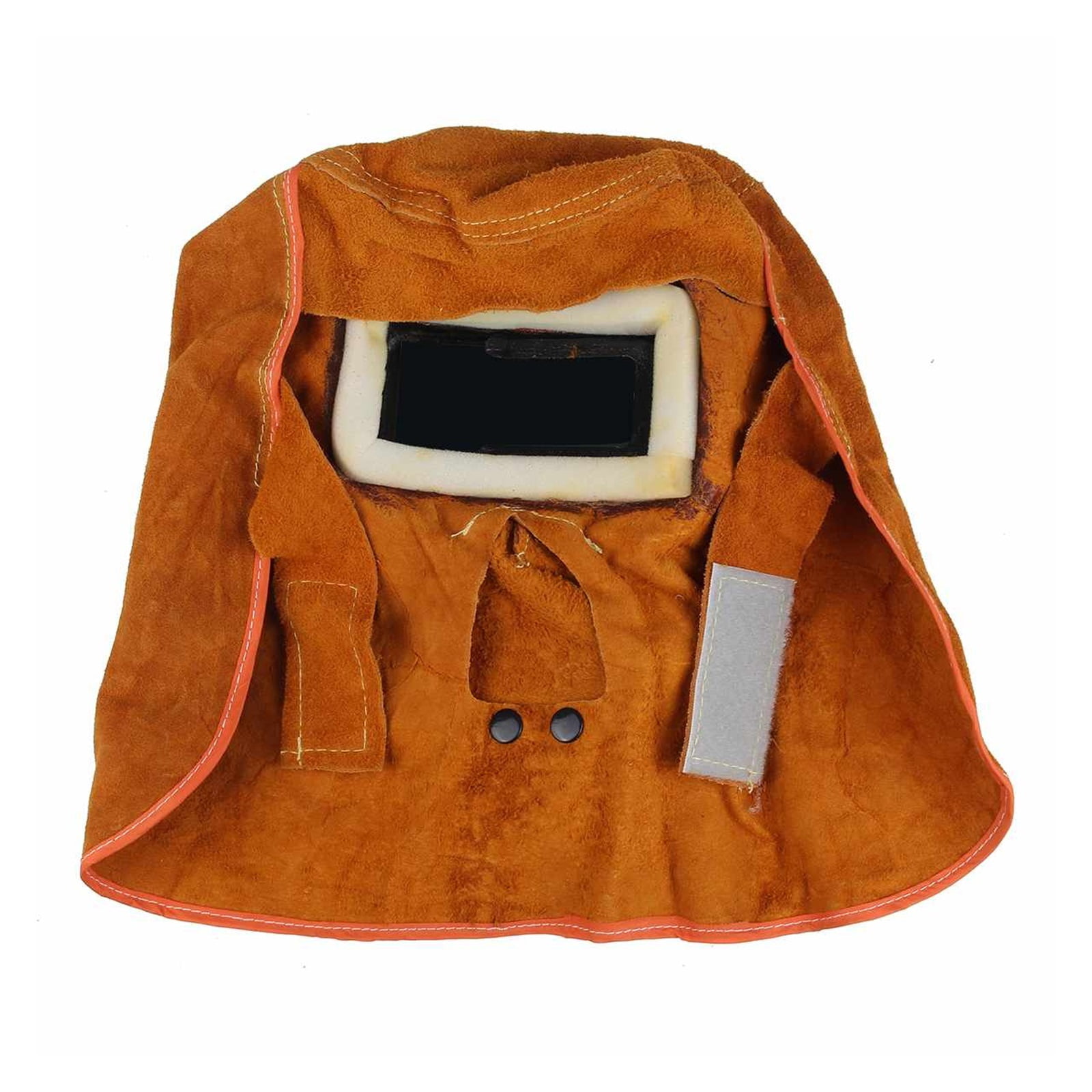 Yellow Head-Mounted Leather Hood Grinding Solar Auto Darkening Filter Lens Welder Leather Hood Welding Breathable Helmet Mask ,Great Choice