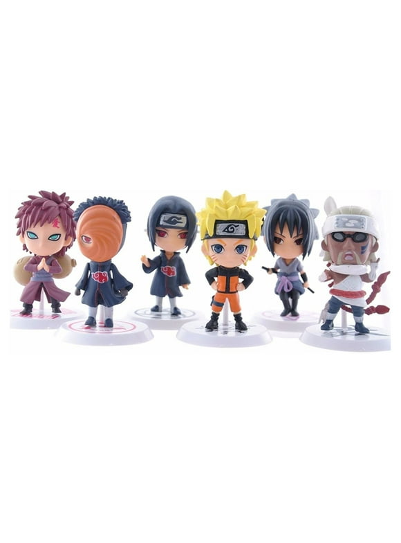 Naruto Figures 6pcs Set 2.5" PVC Uzumaki Naruto Uchiha Madara Toys Lot by other