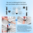 thumbnail image 4 of 8Pcs Drone Propeller Blades Set, 4022F Colored Wing Replacement Spare Parts Accessories Compatible with FLIP Drones, 4 of 7