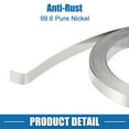 thumbnail image 5 of Unique Bargains Car Nickel Plated Strip  Tape Plate 32.8ft Nickel Plated Strip for 18650 Battery Lithium Battery Pack Welding 99.6% Nickel Plated Strip Silver Tone Silver Tone 0.15x7mm, 5 of 7