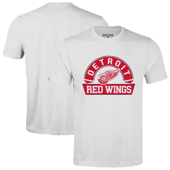 Men's Levelwear White Detroit Red Wings Richmond Banner Arch T-Shirt