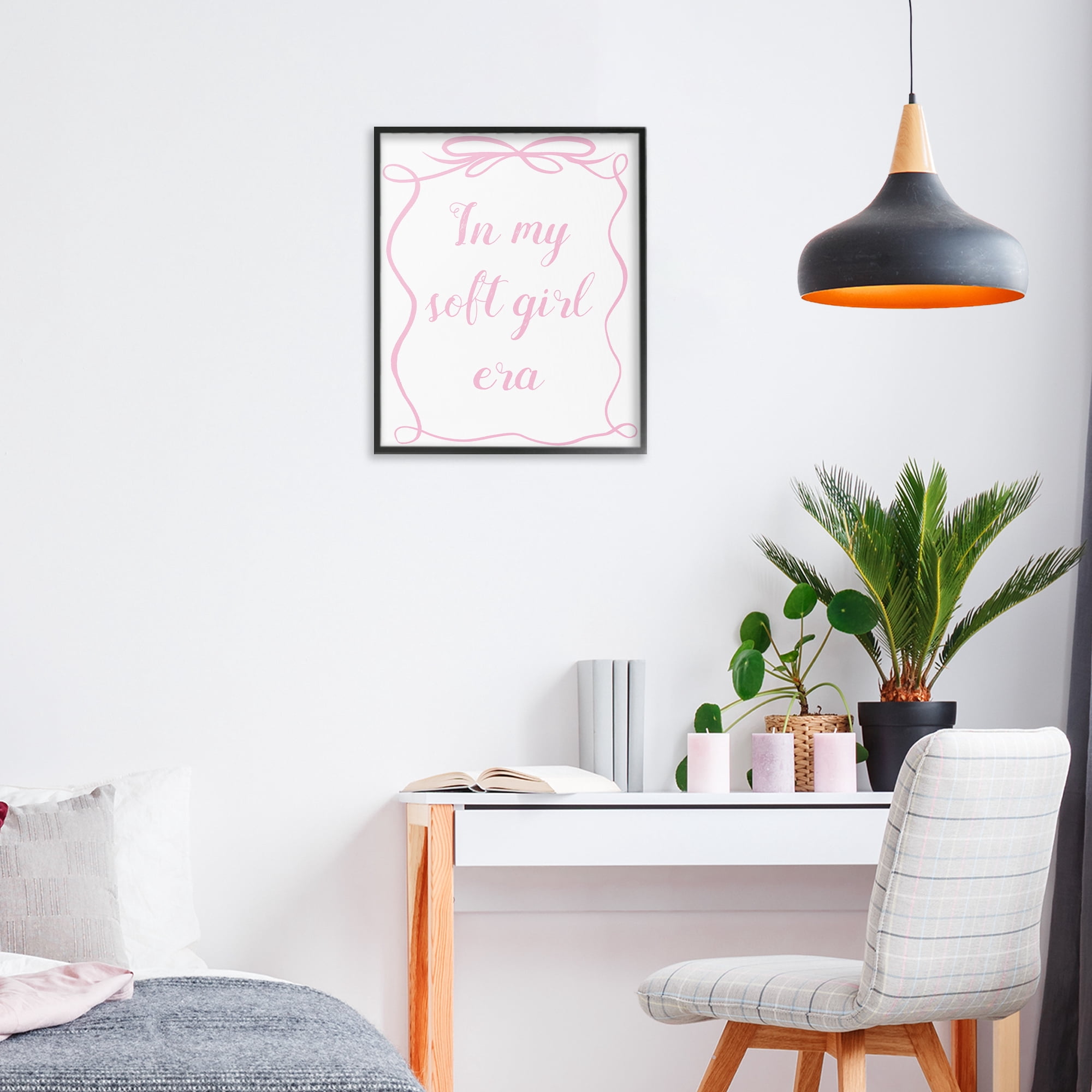 Stupell Industries In My Soft Girl Era Black Framed Giclee Art, design by Lucille Price