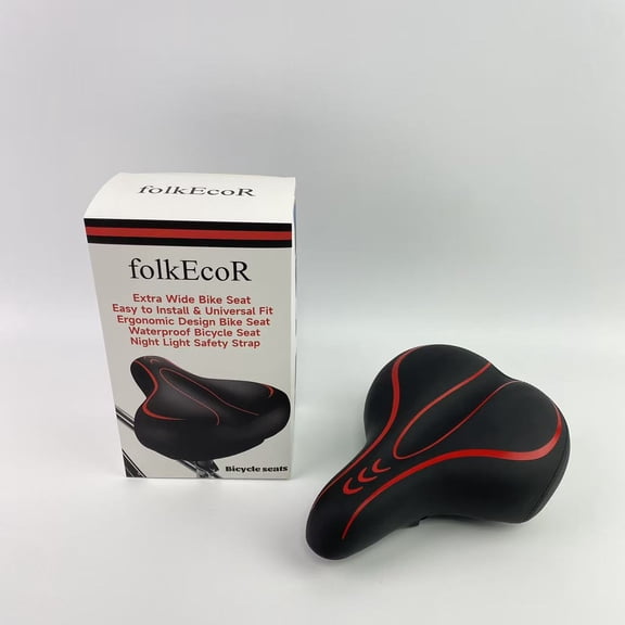 folkEcoR Bicycle seats,Oversized Bike Seat, Comfortable Bike Seat - Universal Replacement Bicycle Saddle - Bicycle Seat for Men/Women