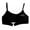Black, variant on Cnuiaeg Girls' Training Bra Cotton Stretch Seamless Bralette Starter Bras,Color Blue,Size 10-15 Years