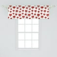 thumbnail image 2 of Ambesonne Fox Window Valance, Cartoon Hipster Glasses, 54" X 18", Mint Green Beige Red, 2 of 3