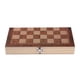 thumbnail image 2 of Juego de ajedrez plegable de madera - Tablero de 24 x 24 cm con 1 paquete de piezas adicionales Madera oscura, 2 of 9
