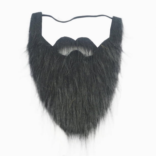 12 Bigotes Postizos Autoadhesivos – Barba Falsa Hippie De Felpa Negra – 10x6 Cm – Accesorios Para Disfraces De Halloween, Navidad Y Juegos De Rol