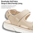 thumbnail image 4 of CHICVOMEY Womens Adjustable Hook and Loop Platform Sport Sandals Open Toe Casual Walking Shoes Lightweight Non Slip Cushioned Beach Sandals for Summer Outdoor Vacation, 4 of 8