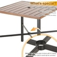 thumbnail image 4 of MAISON ARTS 36-inch Metal Bar Table with 1.59-inch Umbrella Hole Bar Table Black leg, 4 of 5