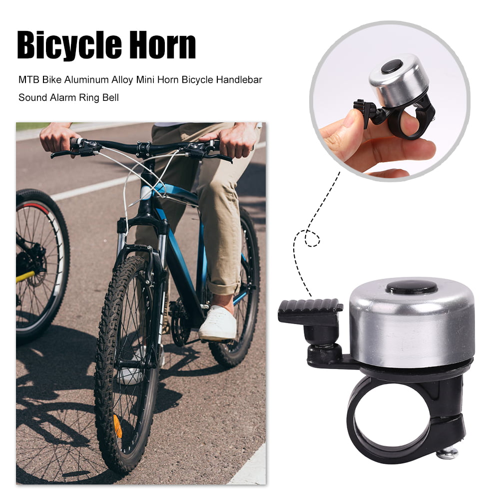 Bicycle Horn Bike Bell Ring Loud Sound Horn Cycling Handlebar Alarm Aluminum MTB