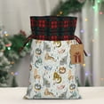 thumbnail image 5 of Sikiie Cute Colorful Animal Christmas Gift Bags Drawstring Gift Bags Sacks Drawstring Bag Holiday Linen Xmas Wrapping Bags for Presents Party Gift-Black, 5 of 8