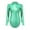 Green, variant on MSemis Women Metallic Liquid Ballet Leotard Gymnastics Bodysuit Long Sleeve Mock Neck Unitard Tops Silver L