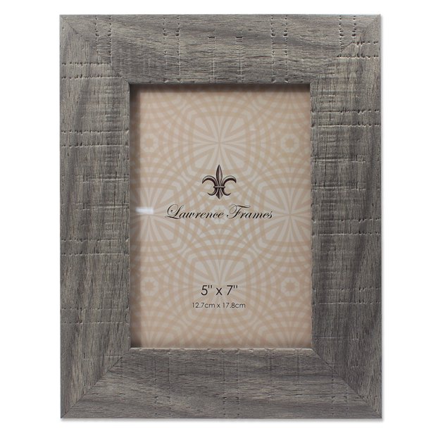 Lawrence Frames 5x7 Weathered Gray Halloway Picture Frame
