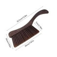 thumbnail image 3 of Cleaning Supplies under $5 kkbbma Woooden Dust Brush Hand Broom Bench Brush with Wood Handle Whisk Broom Soft Bristle Brush for Counter Bed Sofa Car Fireplace Clothes Household Cleaning, 3 of 6