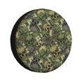 thumbnail image 1 of Balery Green Skulls Cubiertas para Neumáticos - Protector Resistente para Neumáticos de Camioneta, SUV, Remolque, Camper y RV-17 inch, 1 of 6