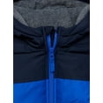 thumbnail image 3 of Weather Tamer Boys’ Colorblocked Puffer Jacket with Hood, Sizes 4-16, 3 of 3