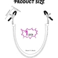 thumbnail image 2 of Body Chain Stainless Steel Nipple Jewelry Non Piercing, Adjustable Body Clamps,, 2 of 5