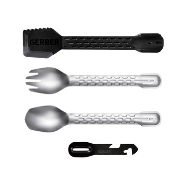 Gerber ComplEAT Camping Utensils Cooking Tool System, 4pc Silver