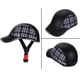 thumbnail image 5 of Casco de bicicleta de moda casco de protección de ala extendida para hombres y mujeres (cuadros negros) Tmvgtek Accesorios para bicicletas, 5 of 9
