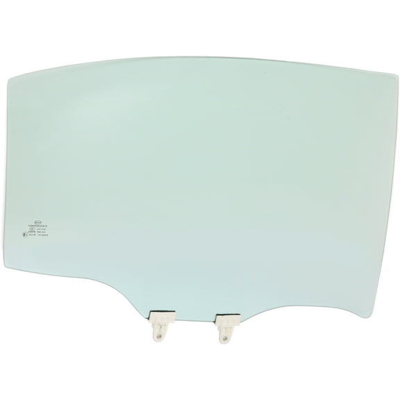 Door Glass Compatible with 2009-2014 Nissan Maxima Rear, Left Driver Green Tint FD23934 GTYN