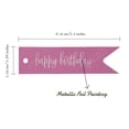 thumbnail image 5 of Inkdotpot Pack Of 100 Real Silver Foil Paper Tags Happy Birthday Favor Hang Tags, 5 of 6