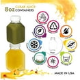 thumbnail image 2 of EcoQuality Empty Clear Plastic Juice Bottles with Tamper Evident Caps 8 OZ - Smoothie Bottles - Ideal for Juices, Milk, Smoothies, Picnic's and even Meal Prep Juice Containers (8 Ounce) (40), 2 of 3