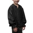 thumbnail image 2 of Kids Medieval Renaissance Long Sleeve Boys Children Solid Blouse, 2 of 4