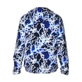 thumbnail image 2 of Goofa Blue Lightning2 Printed Women's UPF 50+ Sun Protection Hoodie Jacket Lightweight Long Sleeve Sun Shirt for Women with Pocket Hiking Outdoor-Medium, 2 of 9