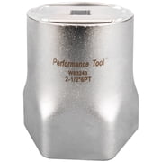 Performance Tool W83243 1/2-Inch Drive Hex Lock Nut Socket - 2-1/2 In., 1/2 In. Drive, Carbon Steel, For Axle Removal