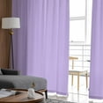thumbnail image 4 of ERUNPONLY Purple Sheer Curtains 72 Inch Length 2 Panels Set, Modern Pure Lavender Purple Voile Window Treatment Rod Pocket Curtains Sheers Drapes for Bedroom/Living Room/Kitchen 52"x72"x2, 4 of 7