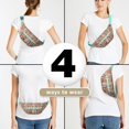 thumbnail image 6 of Fanny Pack Multicolor Christmas Icon Pattern Waist Pack Bag,Running Cross Bag,Waterproof Large Fanny Packs for Women Men for Travel Running Hiking Cycling, 6 of 6