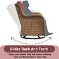 thumbnail image 6 of Bellefurn Outdoor Swivel Rocker Chairs Set of 2,Patio Wicker Swivel Glider Chairs Patio Rocking Chairs with Side Table Patio Furniture Set for Porch Deck Backyard Garden, 6 of 8
