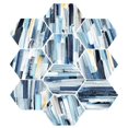 thumbnail image 1 of 10 piezas autoadhesivas Zulema arte pared calcomanía hexagonal DIY baño Estilo-7, 1 of 8