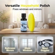 Glass Scratch Repair Liquid 100ml with Polishing Sponge Heavy Duty Remover