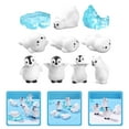 thumbnail image 3 of Miangastore Polar Bear Shape Resin Mini Winter Figurines for Moss Garden Compatibility 1 Set, 3 of 8